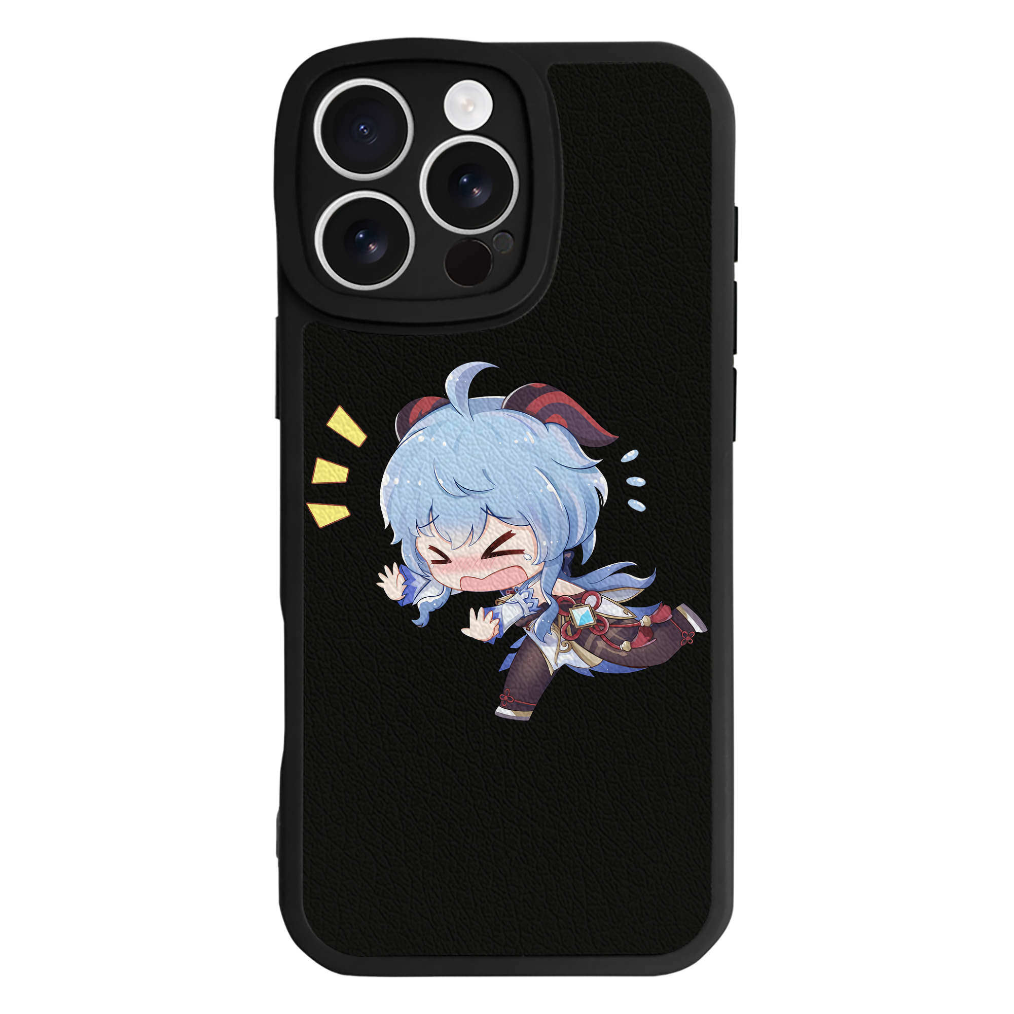 げんし神 甘雨 かんう genshin Ganyu 【iPhone 16シリーズ対応】シリコンスマホケース（レザー調） 材質：シリコン